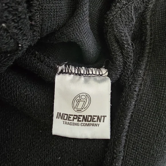 Gracie Jiu-Jitsu Hoodie XL Black Cross Logo Pullover Independent Trading Company - Picture 5 of 6